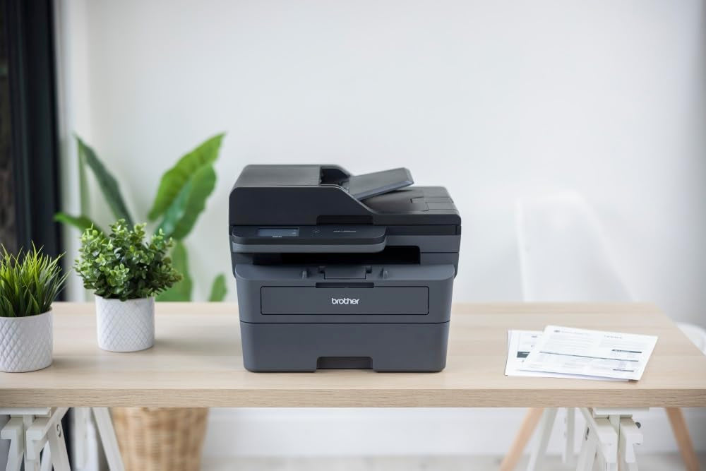 Brother DCP-L2665DW - Imprimante Multifonction 3 en 1 (Impression/Scan/Copie) Laser Monochrome - WiFi & Ethernet - Vitesse d'impression de 34 ppm | Eligible au Forfait d'encreEcoPro