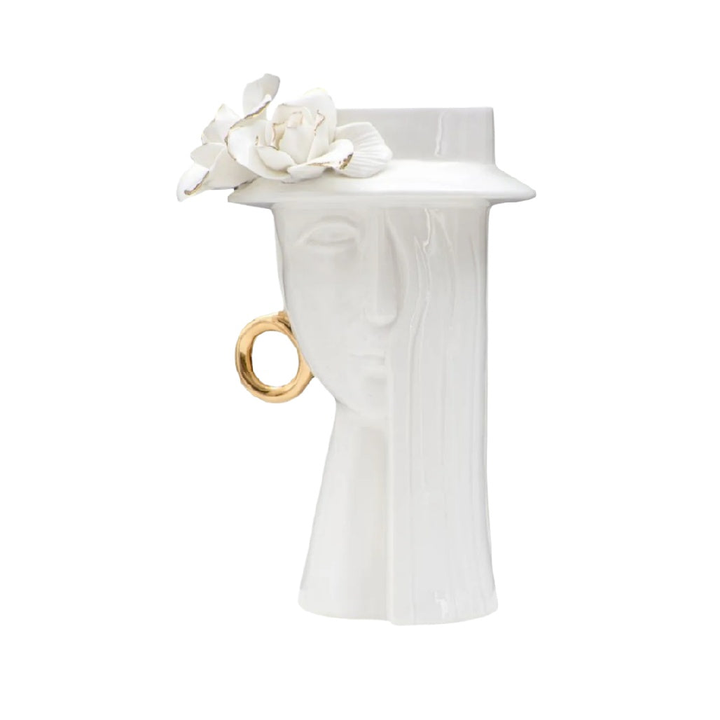 Vase décoratif en céramique pour fleurs - 20 x 10 x 30
