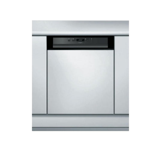 Lave vaisselle encastrable 60 cm Whirlpool WBC3C26B - Lave vaisselle integrable Bandeau noir - Classe énergétique A++ / Affichage temps restant - Dépa