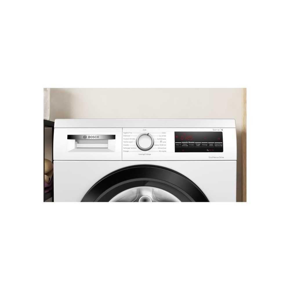 Bosch WUU28T18FR, Série 6, Lave-linge front, 8 kg, 1400 trs-min, Blanc