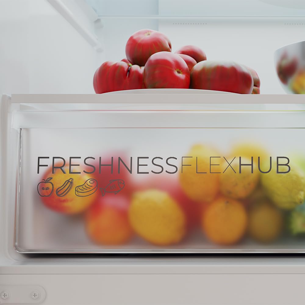 Cecotec Réfrigérateur 4 Portes Total No Frost Bolero CoolMarket 4D 394 Dark E, 394 Litres, Hauteur 170 cm et 70 cm Largeur, Tiroir Température Variable, Compresseur Inverter, ATT Antibactérien
