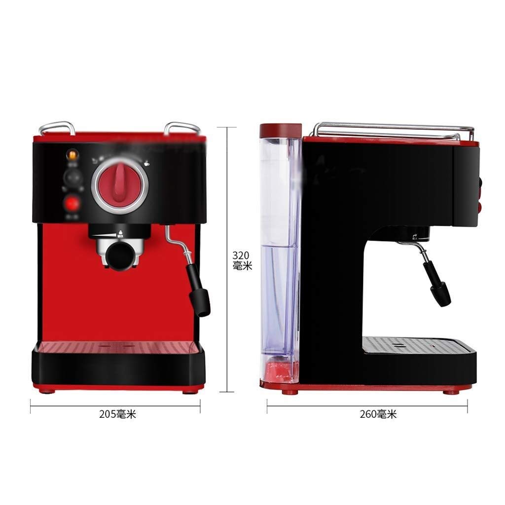 Machine à Café Semi-Automatique, Machine à Café Intelligente Italienne, Machine à Café à la Maison, Machine à Mousser le Lait, Machine à Café à Pompe, 205Mm × 260Mm × 320Mm, Argent Intéressant, HUAN