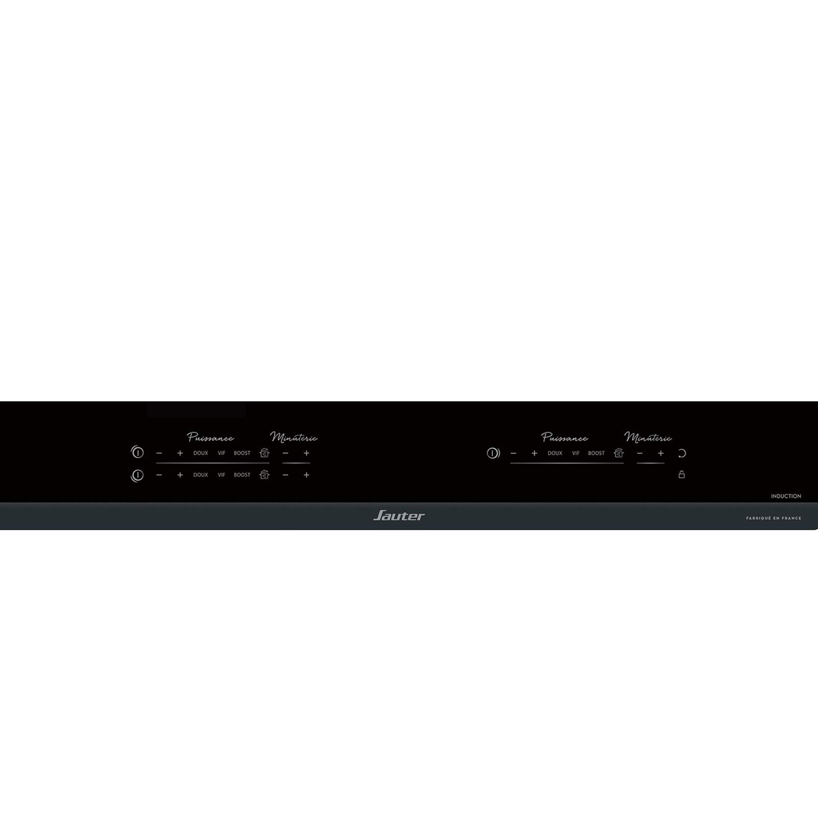 Sauter - SPI9544B - Plaque Induction - Table de Cuisson Encastrable - Noir - 3 Foyers - 7400W - Dimensions Encastrement : 56x49cm - Grand Foyer 28 cm - Fabriqué en France