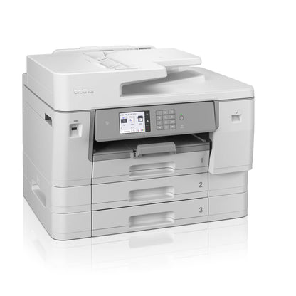 Brother MFC-J6957DW | Imprimante Multifonction 4 en 1 | 30 Pages/Minute | Jet d'encre Couleur | USB, LAN | Wi-FI Direct | Impression Recto-Verso, Blanc/Gris