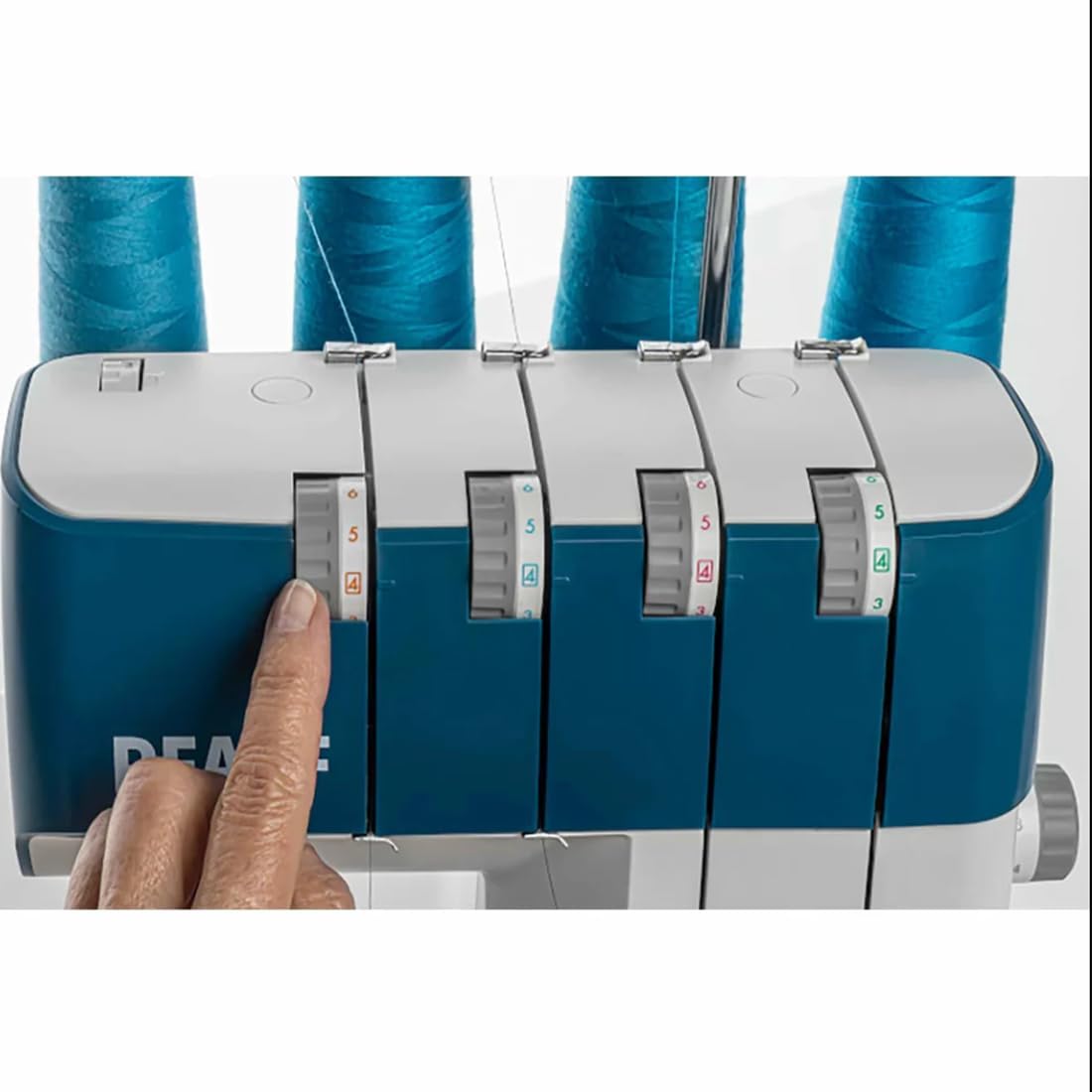 PFAFF Machine à coudre Admire 1000 Multicolore Aluminium 4 fils 16 points différents Facile à utiliser