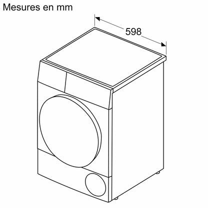 BSH Electroménager WQG1420DFR, Série 6, Sèche linge, Pompe à chaleur, 9 kg, Blanc