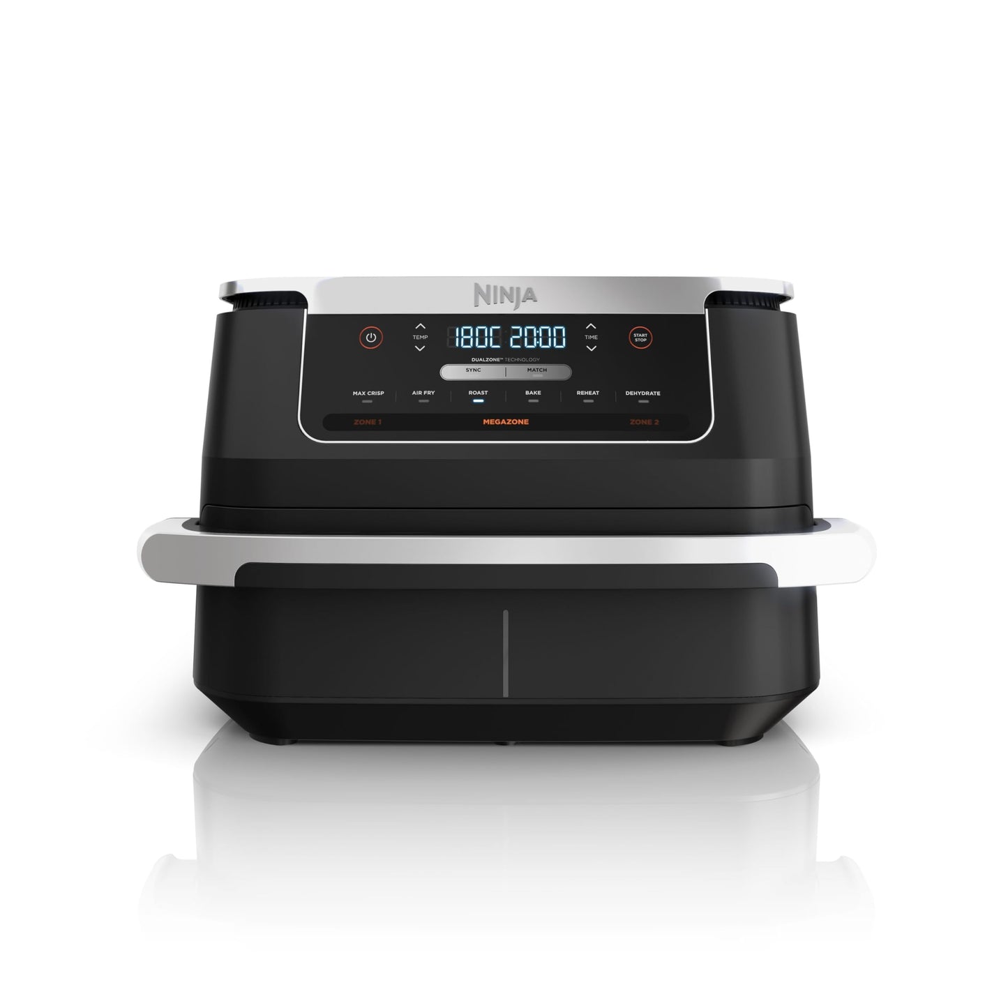 Ninja FlexDrawer Friggitrice ad aria doppio cestello, 6,6 L, 6 in 1, DualZone, divisorio rimovibile, zero olio, arrosto/forno, massima croccantezza, parti lavabili in lavastoviglie, nero, AF550EU