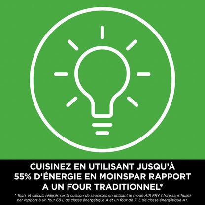 NINJA Double Stack XL Friteuse sans huile, friteuse verticale à 2 tiroirs, 4 niveaux cuisson, 2 tiroirs et 2 grilles, design compact, capacité de 9,5L, 6 fonctions de cuisson, 8 portions, gris SL400EU