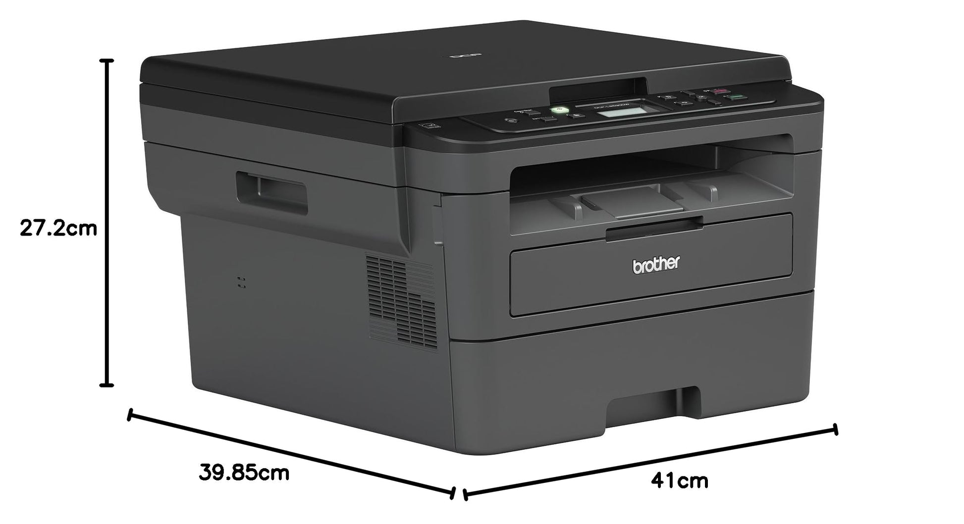 Brother DCP-L2510D Imprimante Multifonction 3 en 1 Laser - Monochrome - A4 - Impression Recto-verso, Numérisation, Copie - sans Wi-Fi