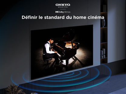 TCL 65T8C 65" QLED 4K HDR Ultra HD TV, Smart TV Powered by Google TV (Dolby Vision & Atmos, 144Hz Motion Clarity Pro, FreeSync, Onkyo 2.1 Sound, Voice Control)