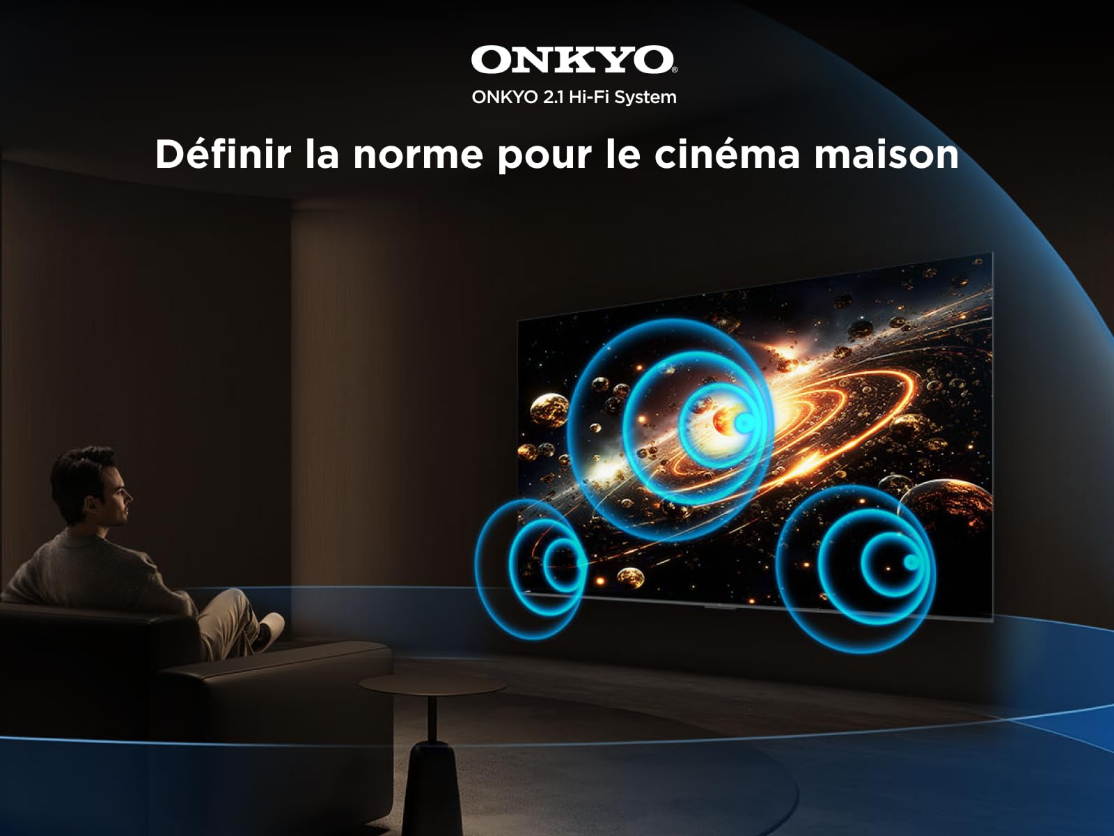 TCL 75Q6C QD-Mini LED TV, 4K HDR Premium 1000nits, Smart TV alimenté par Google (Dolby Vision IQ et Atmos, système Audio Onkyo 2.1, Motion Clarity Pro 144Hz, contrôle Vocal Mains Libres)