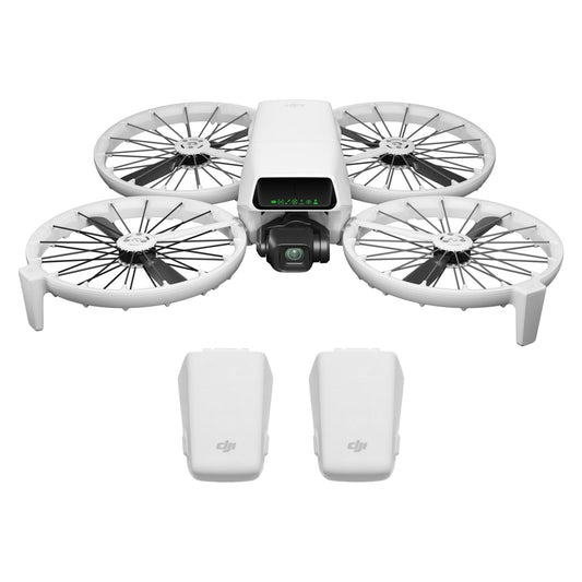 Bundle deux batteries DJI Flip sans radiocommande à écran, drone caméra 4K UHD pour adultes, décollage palmaire, retour automatique, vol intelligent, deux batteries