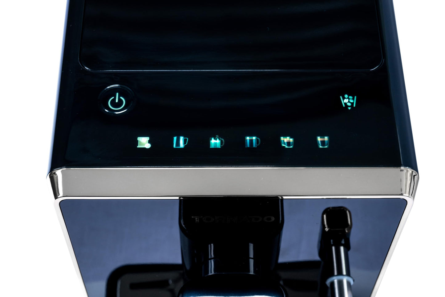 Tornado TCM-9008A-GS Machine À Expresso Automatique, BROYEUR INTÉGRÉ, CAFÉ en Grains, Noir