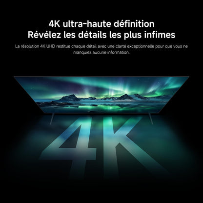 XIAOMI TV F Pro 50, 127 cm (50 Pouces), 4K UHD QLED, Smart TV, Fire TV, Contrôle Vocal Alexa, HDR10, Mode Game Boost 120Hz, MEMC, 2Go+32Go, Compatible avec AirPlay