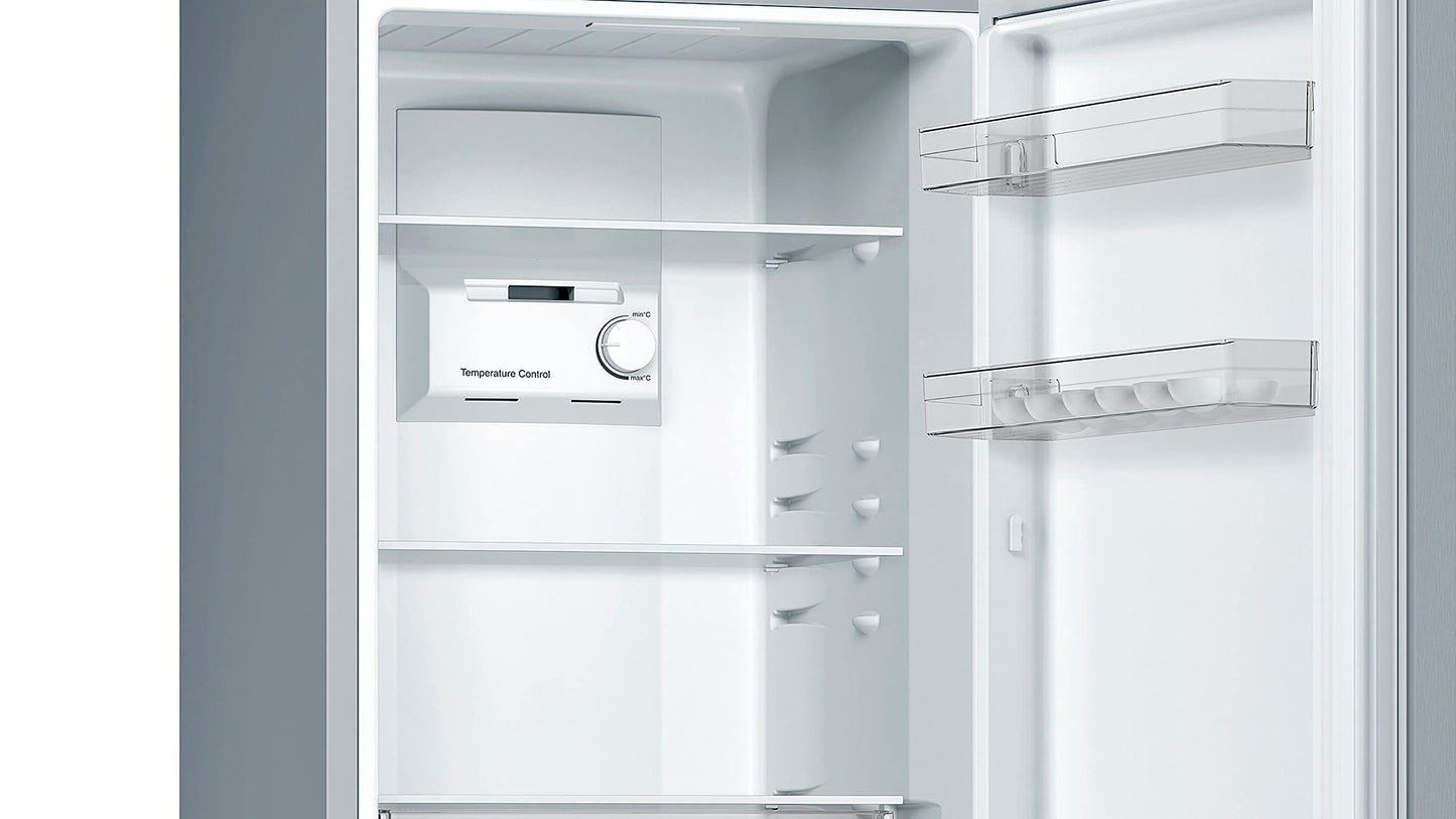 Bosch KGN33NLEB Série 2 Réfrigérateur combiné pose-libre - 282L - L 60cm x H 176cm - Inox