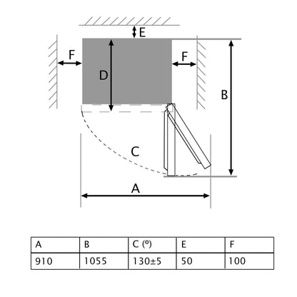 Cecotec Réfrigérateur combinés Bolero CoolMarket Combi 205 DF Black. 117L, 169x54cm, Defrost, Classe E, Fast Cooling.