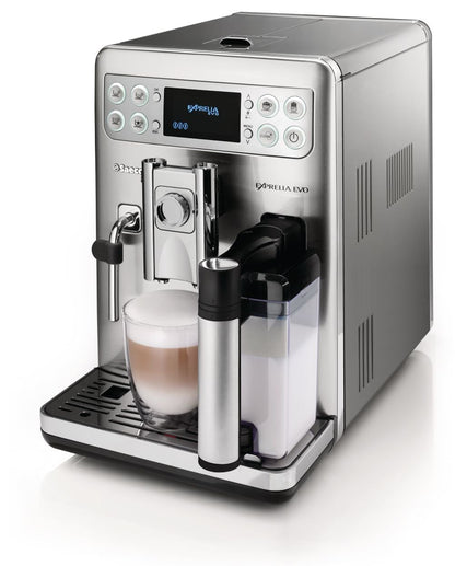 Philips Saeco HD8857/01 Machine à café Exprelia Evo en acier inoxydable