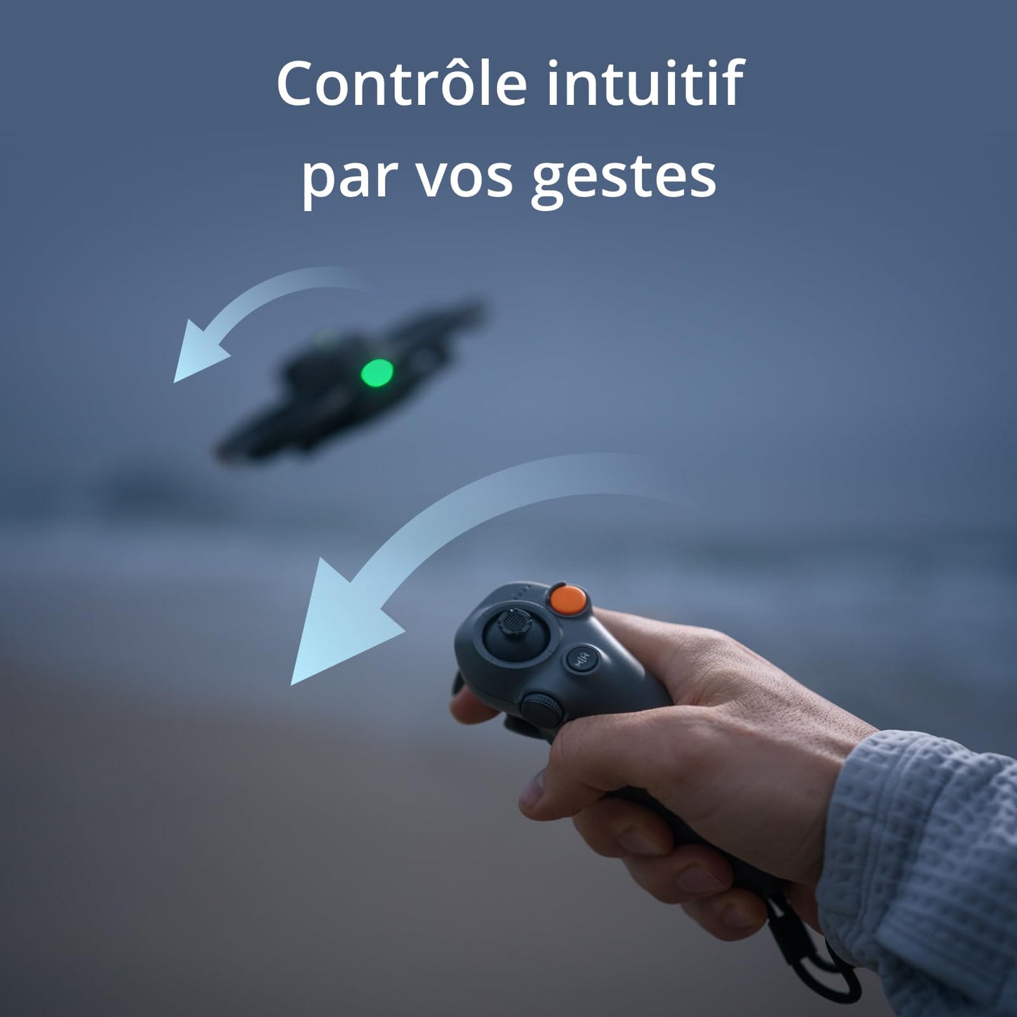 Bundle Fly Smart DJI Avata 2 (trois batteries), drone FPV avec caméra 4K, expérience immersive, protection d’hélice intégrée, FOV de 155°, drone caméra avec Goggles N3 et RC Motion 3