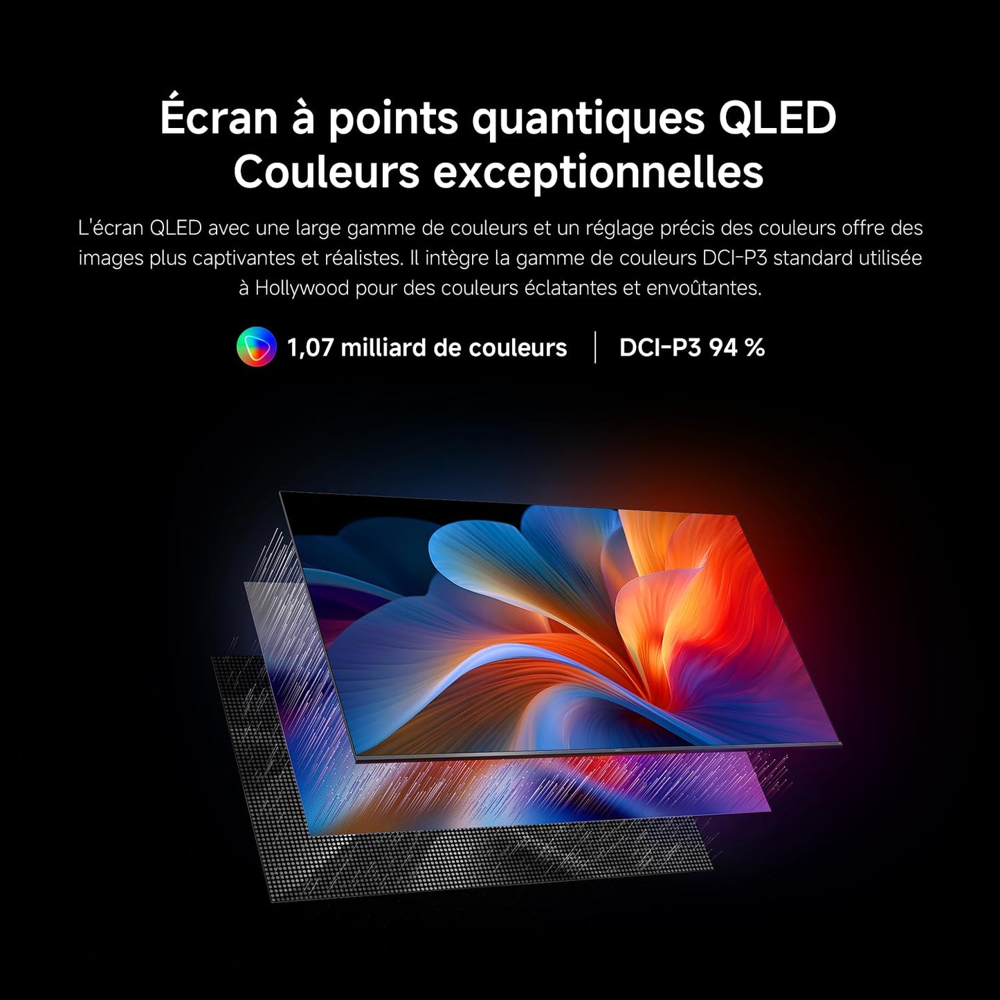 XIAOMI TV F Pro 50, 127 cm (50 Pouces), 4K UHD QLED, Smart TV, Fire TV, Contrôle Vocal Alexa, HDR10, Mode Game Boost 120Hz, MEMC, 2Go+32Go, Compatible avec AirPlay