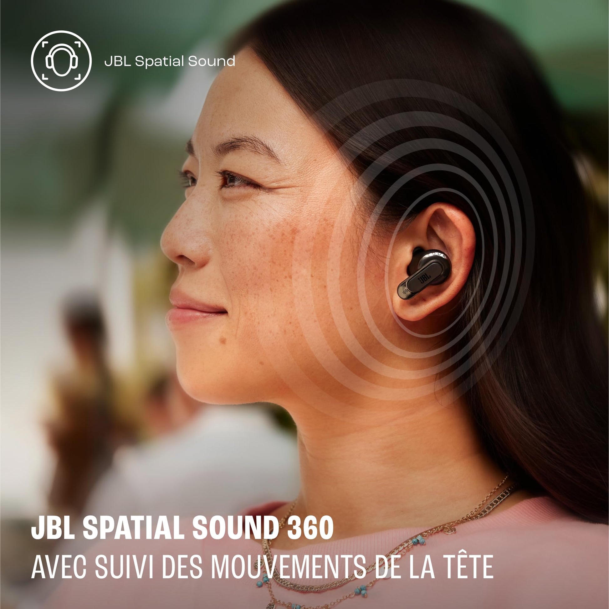 JBL Tour Pro 3, Écouteurs sans Fil, étui Intelligent de Recharge, 40h d'autonomie, avec Réduction de Bruit Adaptative, Bluetooth, Son Spatial 360, Noir