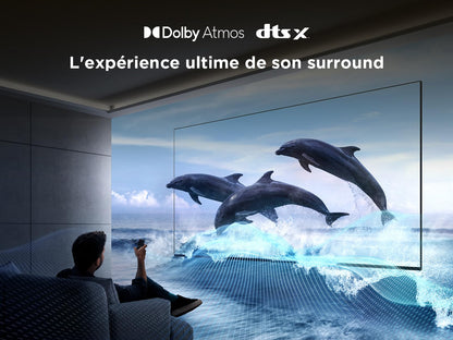 TCL 55T6C Fire TV 55 Pouces QLED 4K UHD Smart TV, HDR (Multi-Format), Dolby Atmos, Motion Clarity