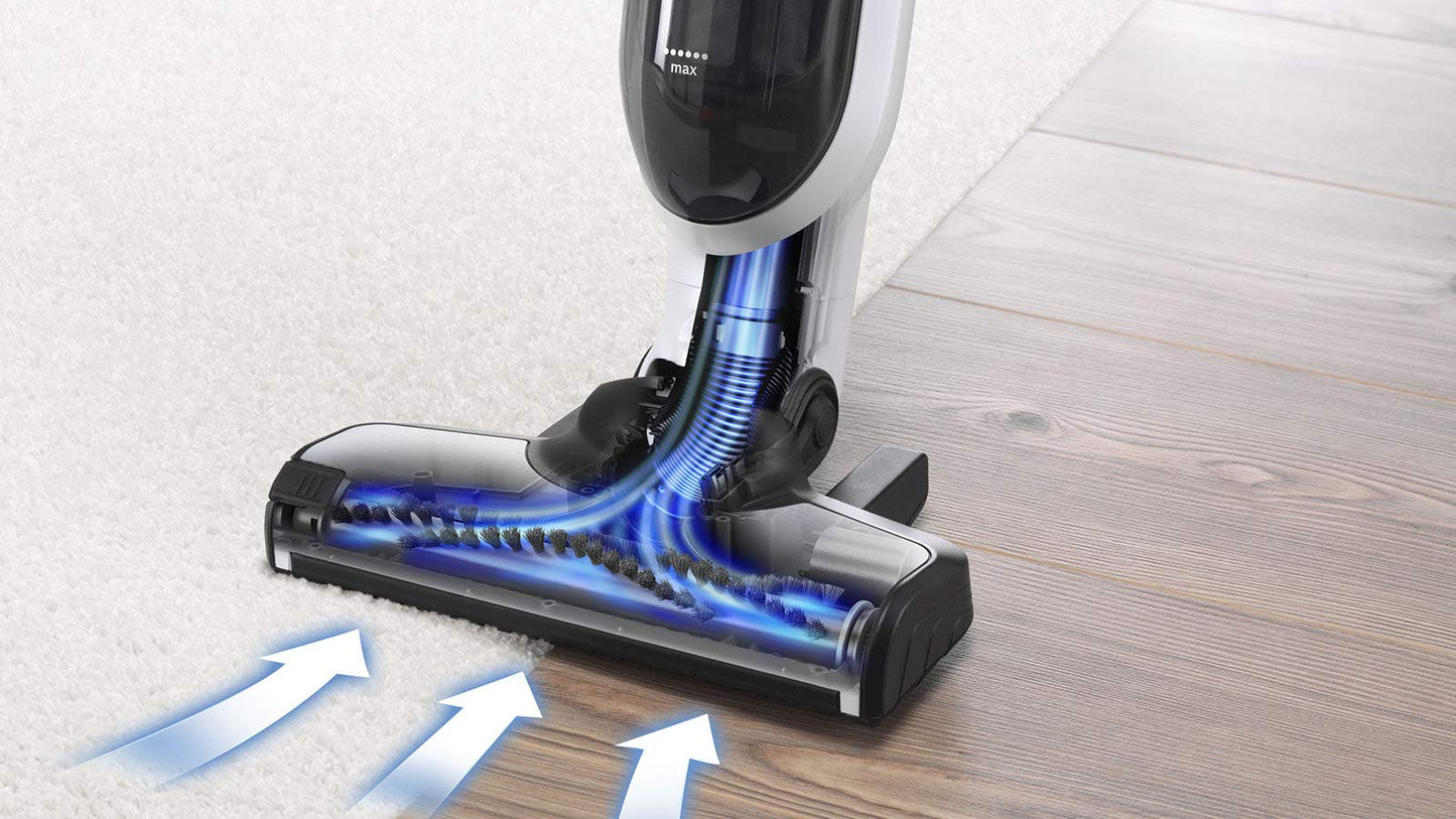 Bosch Flexxo 25.2V Série I 4 – Aspirateur Rechargeable sans Fil 2 en 1, aspirateur Balai et aspirateur à Main, autonomie de 55 Min, avec la Technologie Bosch Lithium-ION, Couleur Blanc