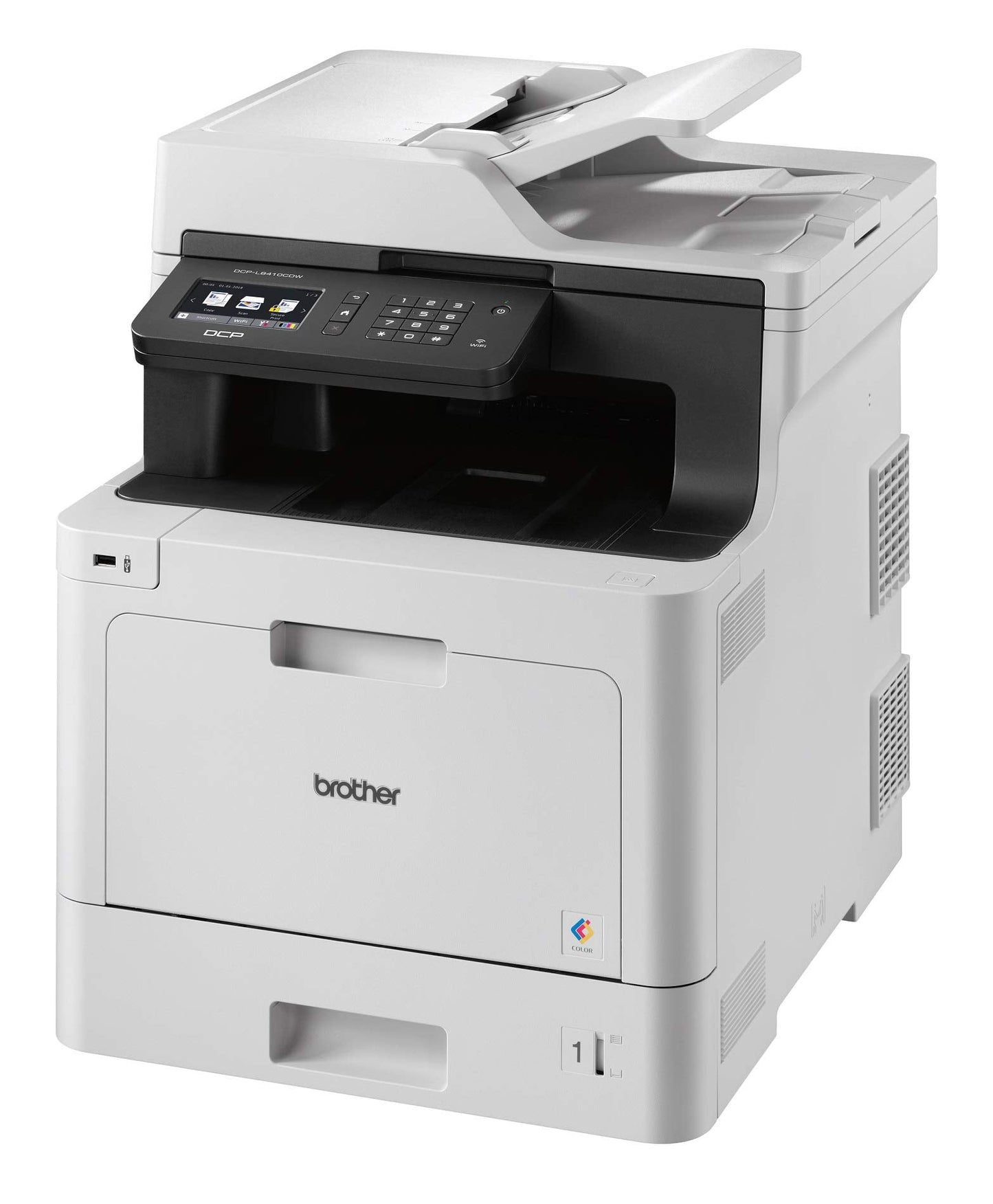 Brother DCP-L8410CDW Imprimante Multifonction 3 en 1 Laser - Professionnel - Economique - Couleur - Compact mais Puissant - Récompensé par Bli - A4, NOIR