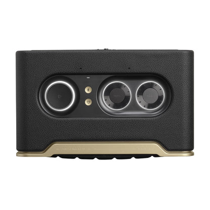 JBL Authentics 200 Enceinte Smart Home avec WiFi, Bluetooth et assistants vocaux, design rétro, noire
