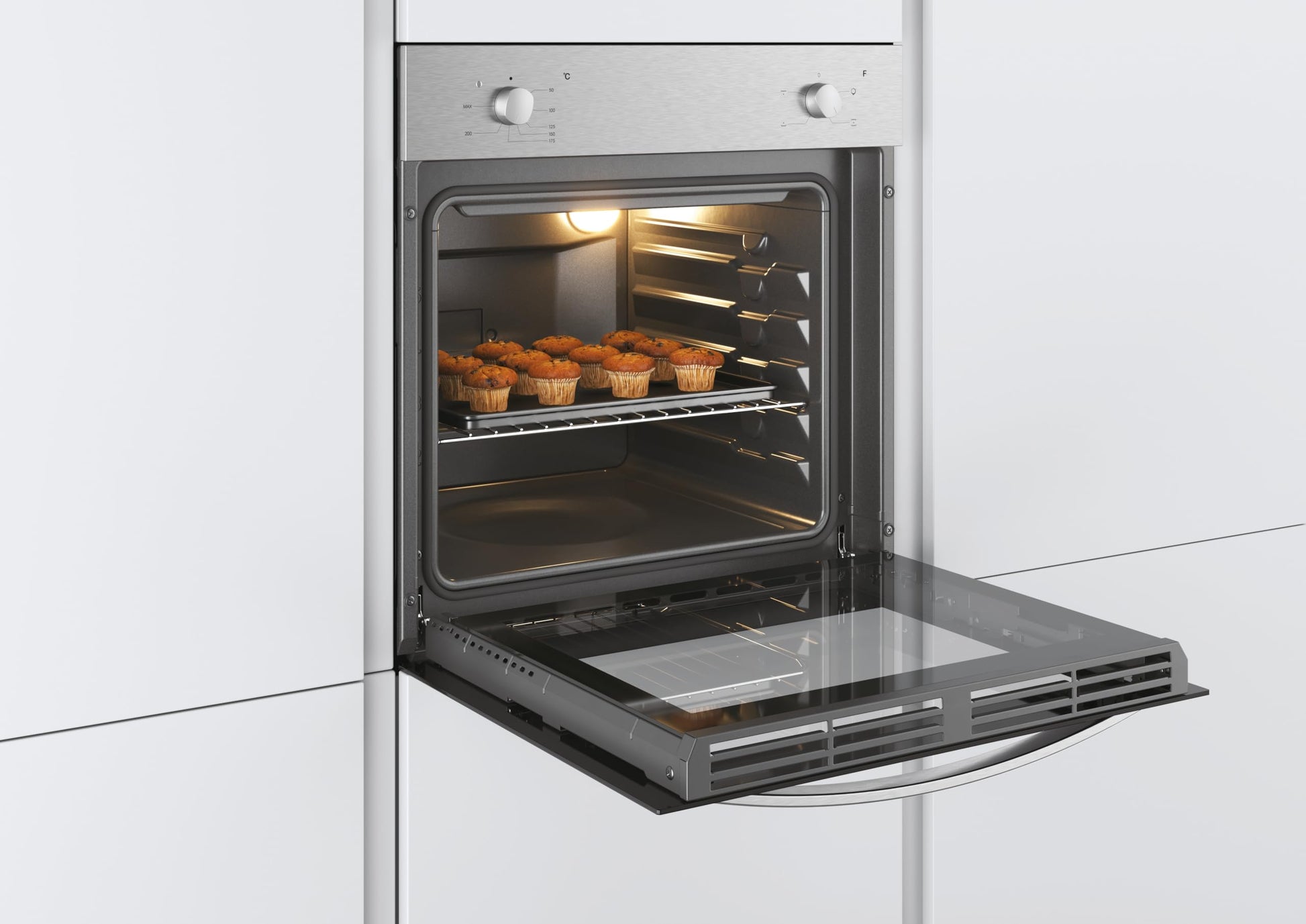 Four encastrable émail lisse FCS100X
