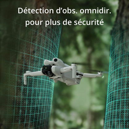 DJI Bundle avec Mini 4 Pro Fly More avec RC 2 (Radiocommande avec Écran), Mini Drone Pliable avec Caméra 4K, Moins de 0,549 lb/249 g, Temps de Vol de 34 min, 2 Batteries Supplémentaires, C0