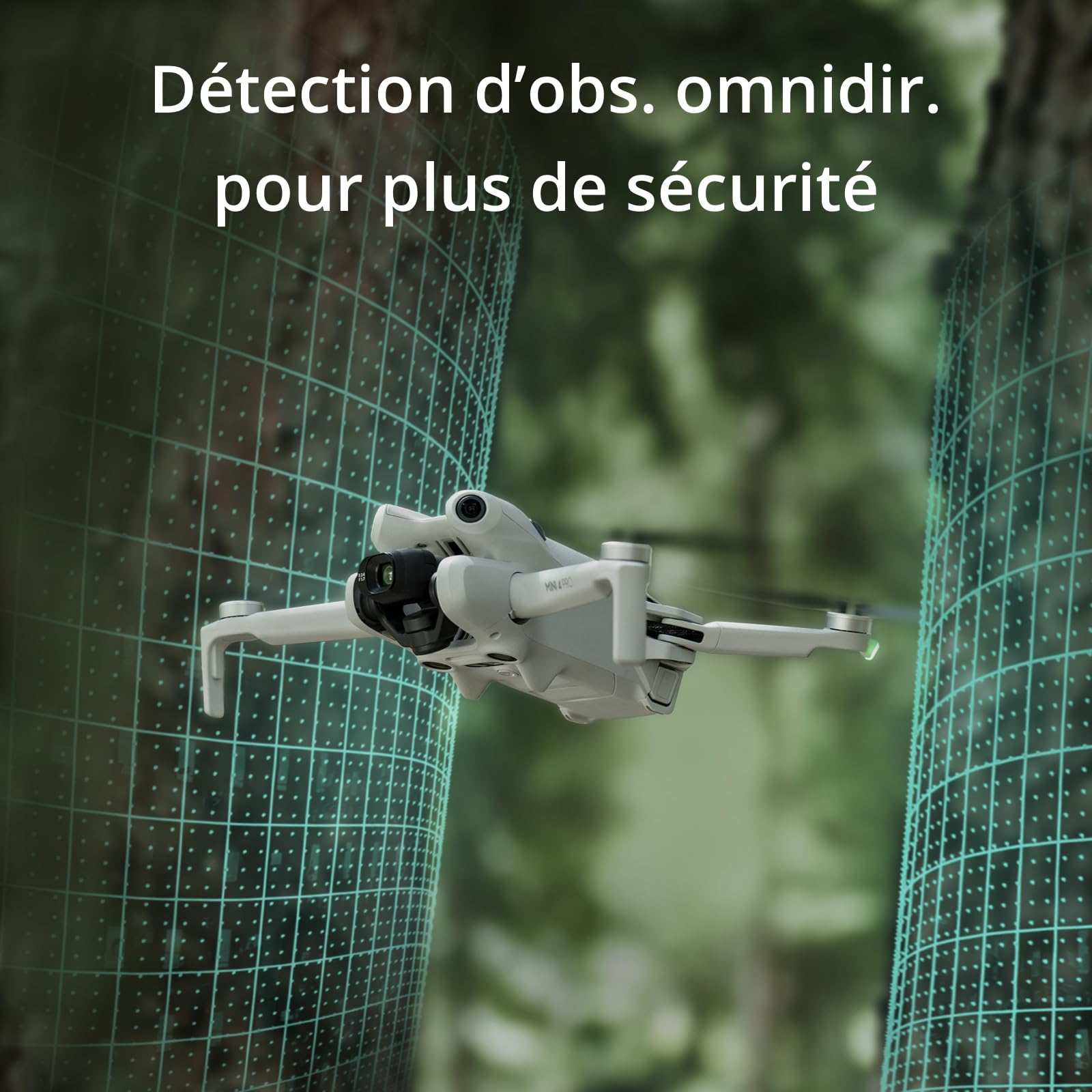 DJI Mini 4 Pro (DJI RC-N2), Mini Drone Pliable avec Caméra HDR 4K pour Adultes, Moins de 0,549 lb/249 g, Temps de Vol 34 min, Distance de Transmission Vidéo max. 20 km, Klasse-C0