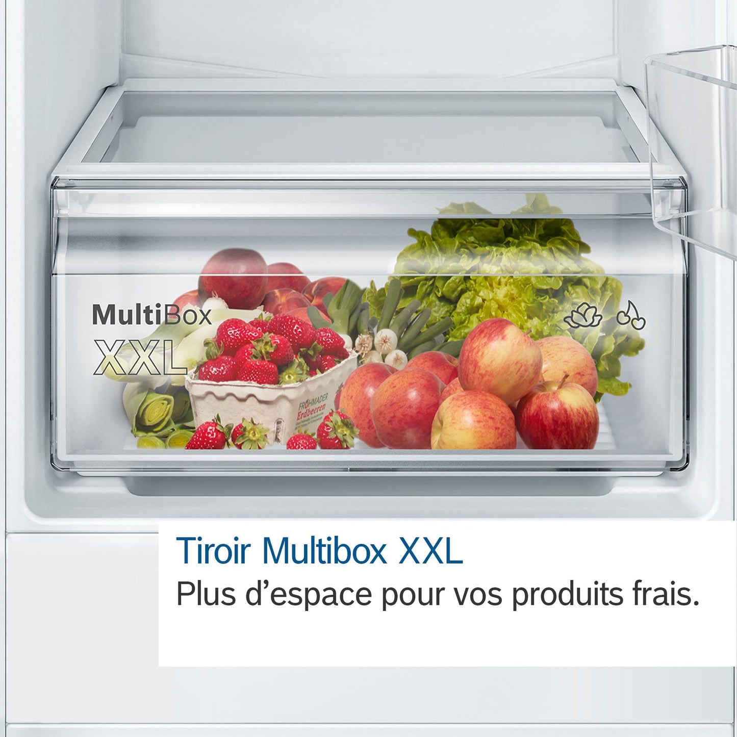 Bosch KGN33NLEB Série 2 Réfrigérateur combiné pose-libre - 282L - L 60cm x H 176cm - Inox