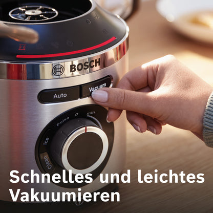 Bosch Electroménager - MMBV622M Blender sous vide VitaPower Série 8 – Grande préservation des vitamines – Gourde to go avec valve sous-vide – 1,5 L –