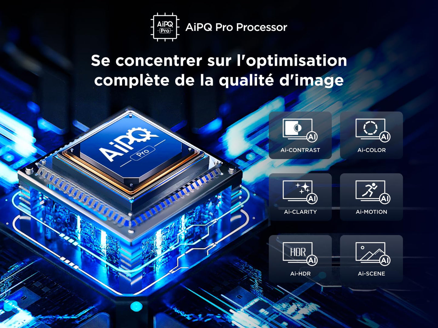 TCL 55Q6C QD-Mini LED TV, 4K HDR Premium 1000nits, Smart TV alimenté par Google (Dolby Vision IQ et Atmos, système Audio Onkyo 2.1, Motion Clarity Pro 144Hz, contrôle Vocal Mains Libres)