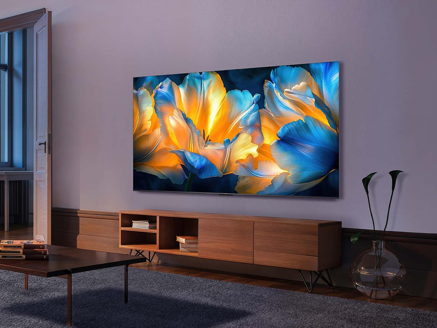 TCL 98Q6C QD-Mini LED TV, 4K HDR Premium 1000nits, Smart TV alimenté par Google (Dolby Vision IQ et Atmos, Panneau HVA Mat, système Audio Onkyo 2.1, Motion Clarity Pro 144Hz)