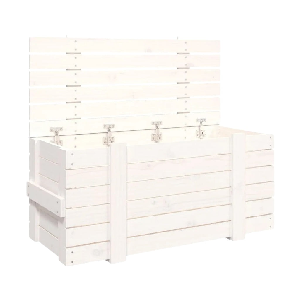 Coffre de rangement en bois clair pour intérieur - 120 x 60 x 90