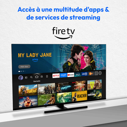 MEDION Téléviseur 65 Pouces (163,9 cm) 4K QLED Television (Fire TV, Smart, Dolby Vision HDR, Dolby Atmos, Prime Video, Bluetooth, DVB-T2, MD 865800)