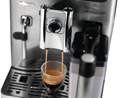 Philips Saeco HD8857/01 Machine à café Exprelia Evo en acier inoxydable