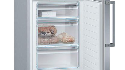 Bosch KGE398IBP - Série 6, Réfrigérateur combiné pose-libre, 201 x 60 cm, Inox anti trace de doigts