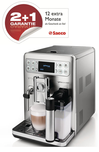 Philips Saeco HD8857/01 Machine à café Exprelia Evo en acier inoxydable