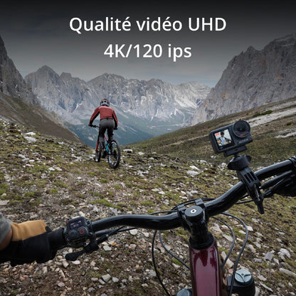 DJI Bundle Osmo Action 4 Standard - Caméra d’Action étanche 4K/120 IPS avec capteur 1/1,3 Pouce, des Images saisissantes en Basse lumière, des Couleurs D-Log M 10 Bits, Batterie 1 770 mAh prolongée