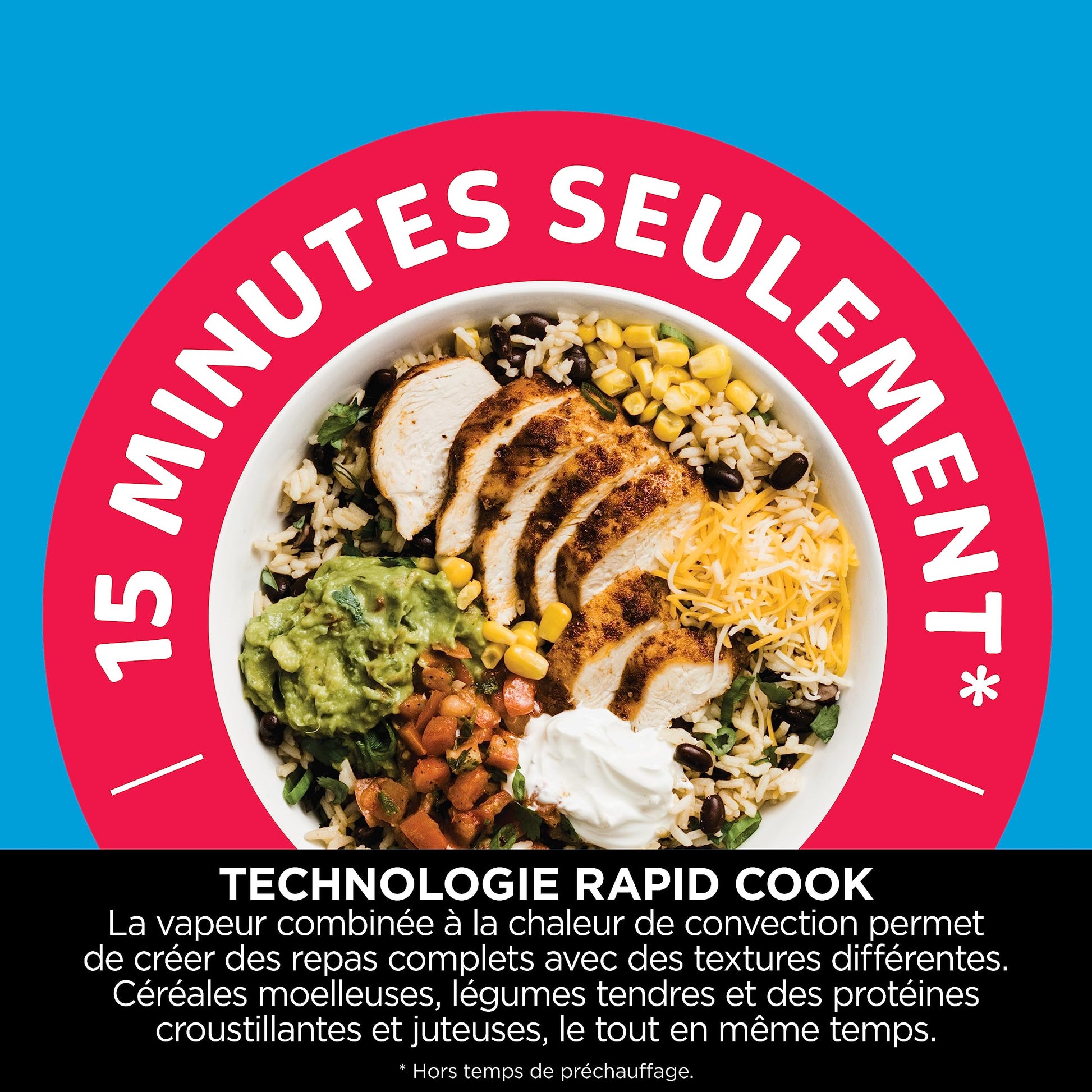 Ninja Speedi 10-en-1 Cuiseur rapide, Air Fryer, Friteuse à air et Multicuiseur, 5.7L, Repas pour 4 en 15 minutes, Vapeur, Gril, Cuire au four, Rôtir, Saisir, Mijoter et plus, Gris Sel de Mer, ON400EU